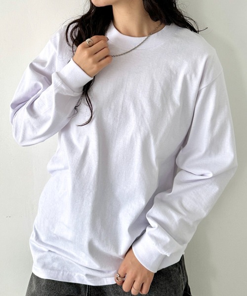PRO CLUB (プロクラブ)の「PRO CLUB(プロクラブ) / 6.5オンス スーパーヘビーウェイト クルーネック 長袖 無地 ロンT / Heavyweight Cotton Long Crew Neck T-Shirt(Tシャツ/カットソー・メンズ・ホワイト/ブラック/ダークグリーン/ベージュ/レッド/ネイビー/チャコールグレー/オレンジ/バーガンディー/グレー/ブラウン・M/L/XL/XXL/S)」の14枚目の写真