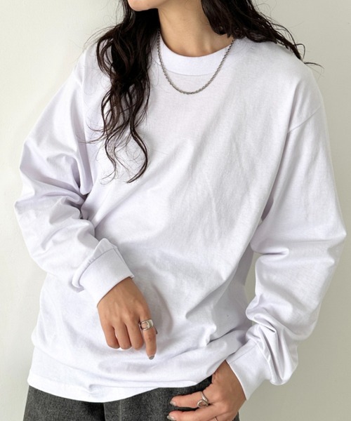 PRO CLUB (プロクラブ)の「PRO CLUB(プロクラブ) / 6.5オンス スーパーヘビーウェイト クルーネック 長袖 無地 ロンT / Heavyweight Cotton Long Crew Neck T-Shirt(Tシャツ/カットソー・メンズ・ホワイト/ブラック/ダークグリーン/ベージュ/レッド/ネイビー/チャコールグレー/オレンジ/バーガンディー/グレー/ブラウン・M/L/XL/XXL/S)」の16枚目の写真