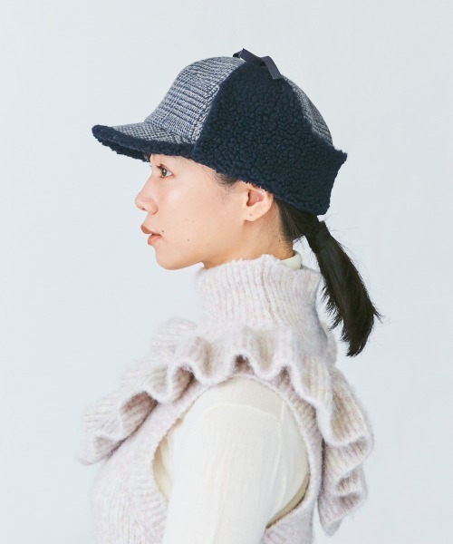 kaorinomori（カオリノモリ）の「カオリノモリ　ボルアスタキャップ（キャップ・レディース・ブラック/ネイビー/ブラウン・M/57.5cm）」の11枚目の写真