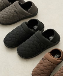 【MEI】ワンマイルルームサンダル/スリッポン/キルティングモックシューズ/防寒サンダル