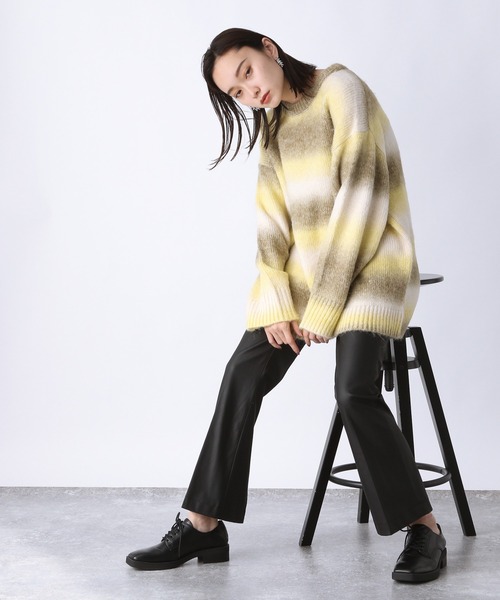 JEANASIS（ジーナシス）の「3Gグラデーションプルオーバー/239754（ニット/セーター・レディース・グレー系その他/グリーン系その他/イエロー系その他/ピンク系その他/チャコールグレー・FREE）」の10枚目の写真