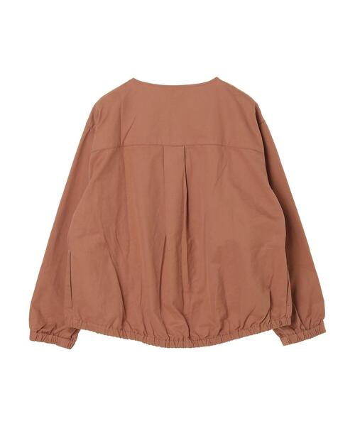 YECCA VECCA（イェッカヴェッカ）の「ノーカラーミリタリーブルゾン＊（ミリタリージャケット・レディース・ネイビー/カーキ/キャメル・FREE）」の21枚目の写真