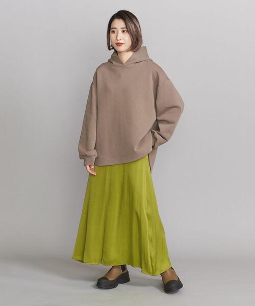 BEAUTY&YOUTH UNITED ARROWS（ビューティーアンドユースユナイテッドアローズ）の「BY ダンボールフード プルオーバー◆（パーカー・レディース・ホワイト/ダークグレー/モカ/ライム・FREE）」の17枚目の写真