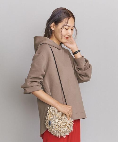 BEAUTY&YOUTH UNITED ARROWS（ビューティーアンドユースユナイテッドアローズ）の「BY ダンボールフード プルオーバー◆（パーカー・レディース・ホワイト/ダークグレー/モカ/ライム・FREE）」の18枚目の写真