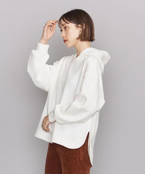 BEAUTY&YOUTH UNITED ARROWS（ビューティーアンドユースユナイテッドアローズ）の「BY ダンボールフード プルオーバー◆（パーカー・レディース・ホワイト/ダークグレー/モカ/ライム・FREE）」の20枚目の写真