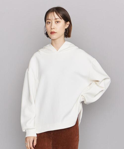 BEAUTY&YOUTH UNITED ARROWS（ビューティーアンドユースユナイテッドアローズ）の「BY ダンボールフード プルオーバー◆（パーカー・レディース・ホワイト/ダークグレー/モカ/ライム・FREE）」の21枚目の写真