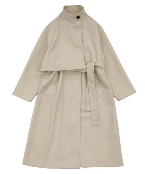 select MOCA（セレクトモカ）の「スタンドカラーフェイクウールケープ