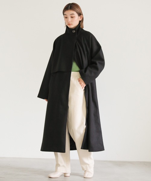 ケープウールコート スタンドカラーフェイクウールケープコート【SALE】 – SELECT MOCA