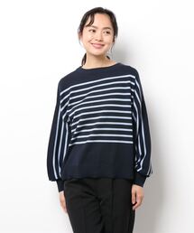 human woman | ◆梳毛ボーダープルオーバー(ニット/セーター)