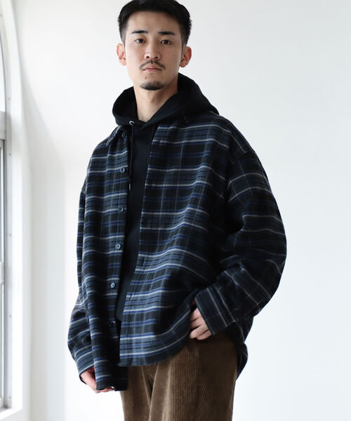 BEAMS（ビームス）の「BEAMS / フリース チェック シャツ（シャツ/ブラウス・メンズ・レッド/ブラック・SMALL/X-LARGE/MEDIUM/LARGE）」の11枚目の写真