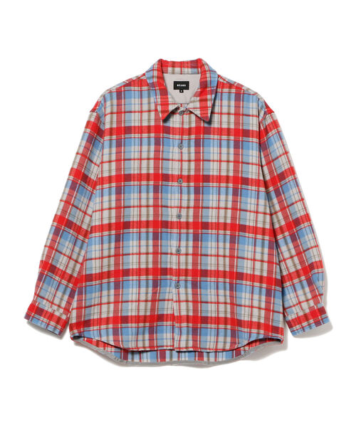 BEAMS フリースチェックシャツ BEAMS（ビームス）の「BEAMS / フリース チェック シャツ