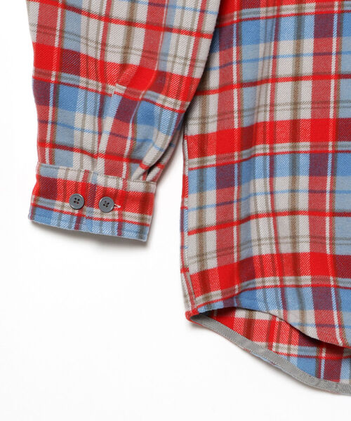 BEAMS（ビームス）の「BEAMS / フリース チェック シャツ（シャツ/ブラウス・メンズ・レッド/ブラック・SMALL/X-LARGE/MEDIUM/LARGE）」の18枚目の写真