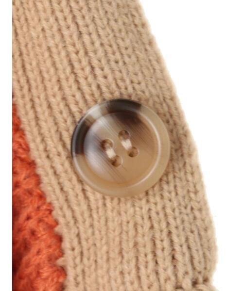 Furryrate（ファーリーレート）の「・furry rate バイカラーリブニット＊（ニット/セーター・レディース・ベージュ/ネイビー/オレンジ・FREE）」の10枚目の写真