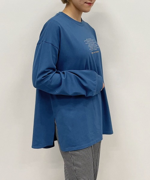 PAGEBOY(ページボーイ)の「チュニックロゴロンT(Tシャツ/カットソー・レディース・ブラック/オフホワイト/グリーン系その他・FREE)」の1枚目の写真