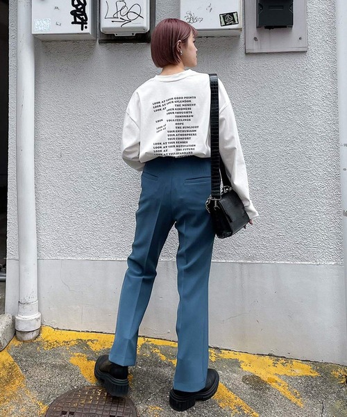 PAGEBOY(ページボーイ)の「チュニックロゴロンT(Tシャツ/カットソー・レディース・ブラック/オフホワイト/グリーン系その他・FREE)」の20枚目の写真