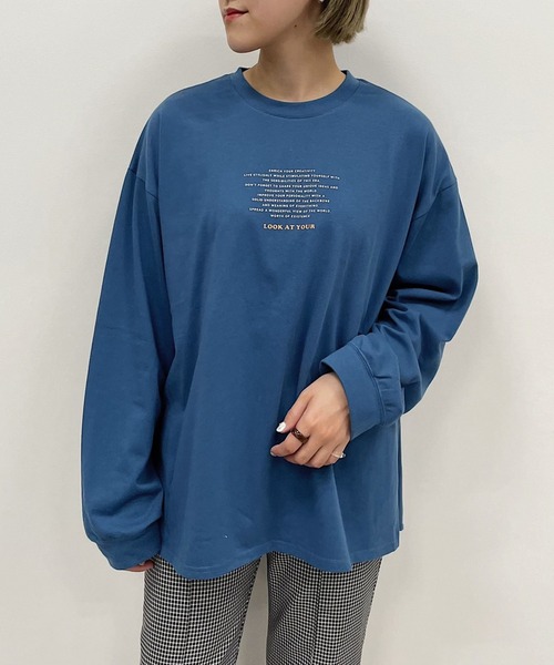 PAGEBOY(ページボーイ)の「チュニックロゴロンT(Tシャツ/カットソー・レディース・ブラック/オフホワイト/グリーン系その他・FREE)」の10枚目の写真