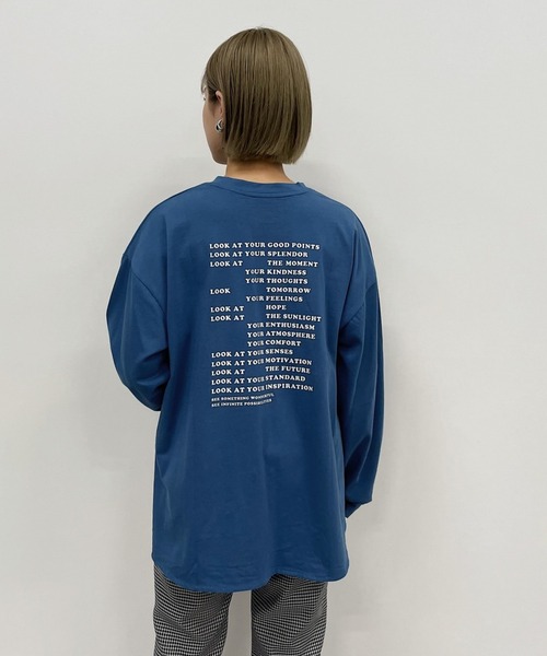 PAGEBOY(ページボーイ)の「チュニックロゴロンT(Tシャツ/カットソー・レディース・ブラック/オフホワイト/グリーン系その他・FREE)」の14枚目の写真