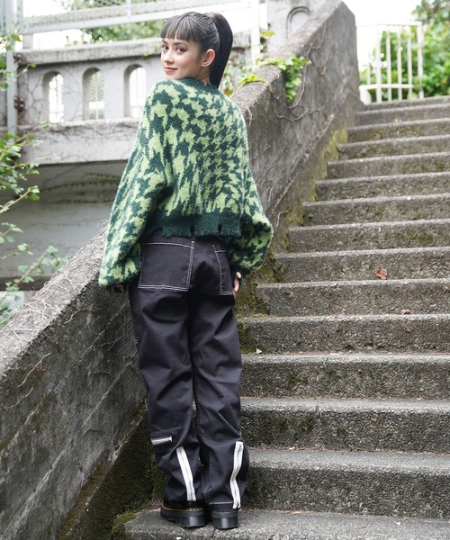 X-girl（エックスガール）の「SHAGGY KNIT TOP（ニット/セーター