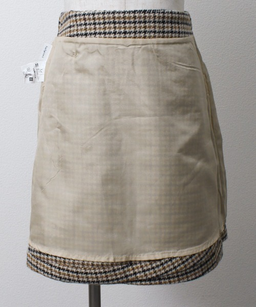 lulpini（ルルピー二）の「kids ウールタッチチェック柄スカート（スカート・キッズ・ベージュ/アイボリー・S/M/L）」の20枚目の写真