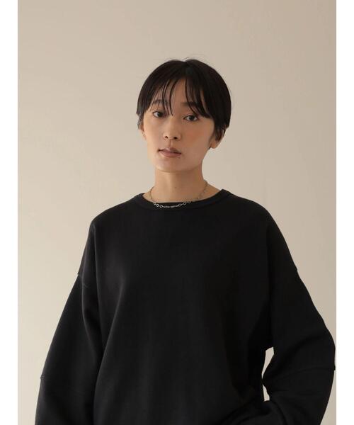 AMERICAN HOLIC（アメリカンホリック）の「袖ボリューム裏毛プルオーバー（スウェット・レディース・ライトグレー/ブラック/サックスブルー/モカ・M/L）」の19枚目の写真