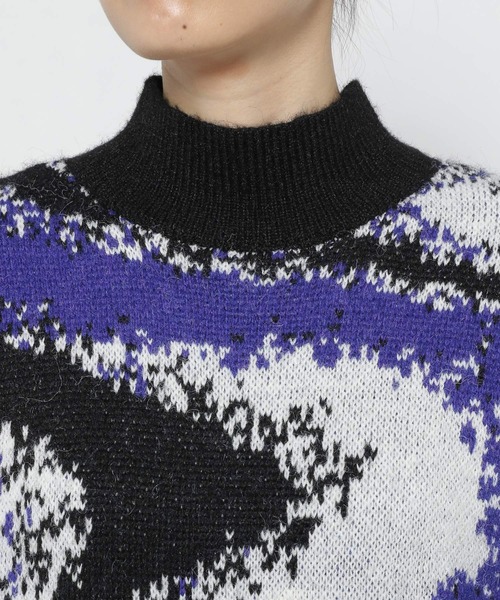 PAGEBOY（ページボーイ）の「マーブルジャガードニットワンピース（ワンピース・レディース・ブラック/オフホワイト・FREE）」の13枚目の写真