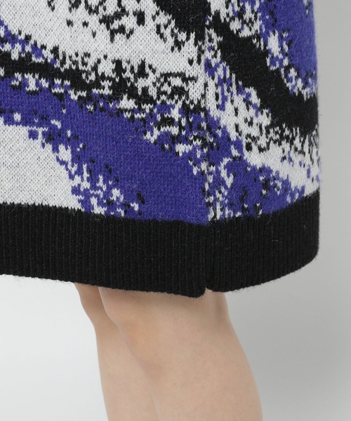 PAGEBOY（ページボーイ）の「マーブルジャガードニットワンピース（ワンピース・レディース・ブラック/オフホワイト・FREE）」の15枚目の写真