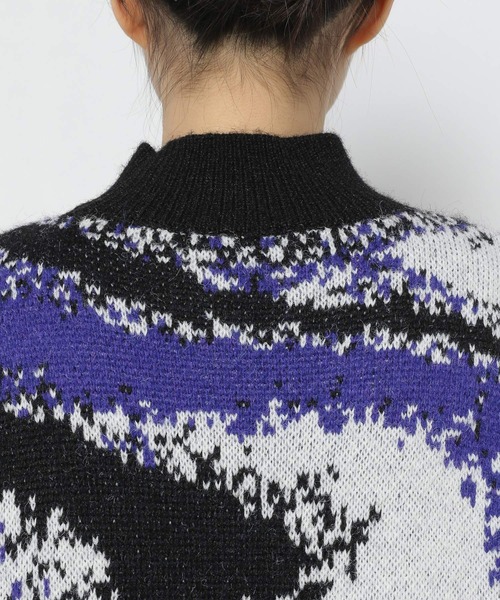 PAGEBOY（ページボーイ）の「マーブルジャガードニットワンピース（ワンピース・レディース・ブラック/オフホワイト・FREE）」の11枚目の写真