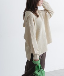 FREE'S MART | ◆セーラーカラー畦チュニックニット(ニット/セーター)