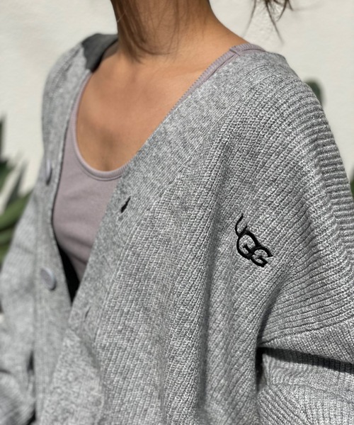 UGG（アグ）の「UGG@mos ニット ロングカーディガン / アグ ニット ロングカーディガン（カーディガン/ボレロ・レディース・ベージュ/グレー・L/M）」の3枚目の写真