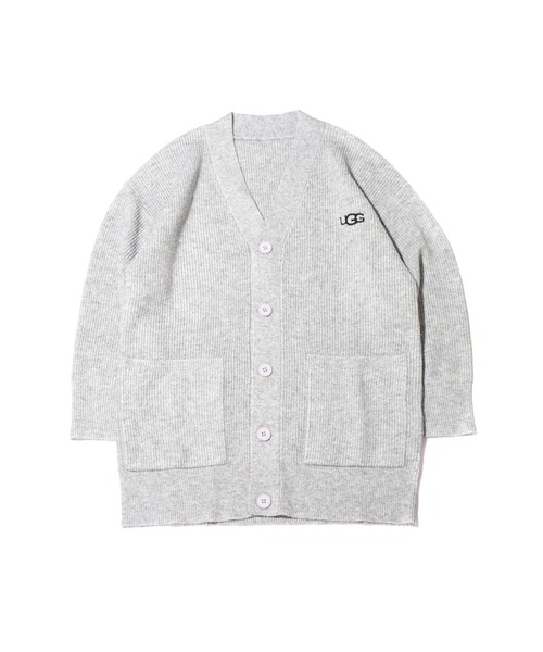 UGG（アグ）の「UGG@mos ニット ロングカーディガン / アグ ニット ロングカーディガン（カーディガン/ボレロ・レディース・ベージュ/グレー・L/M）」の8枚目の写真