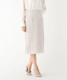OPAQUE.CLIP | スカラップレースタイトスカート【WEB限定サイズ】(スカート)