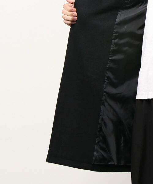 SHELLAC(シェラック)の「シェラック/SHELLAC ウール混 スタンドZIPコート(ステンカラーコート・メンズ・ブラック・LARGE/MEDIUM)」の2枚目の写真