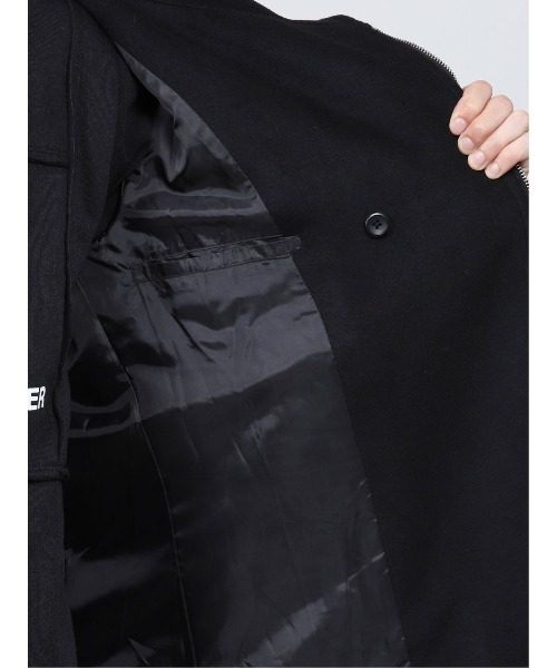SHELLAC(シェラック)の「シェラック/SHELLAC ウール混 スタンドZIPコート(ステンカラーコート・メンズ・ブラック・LARGE/MEDIUM)」の6枚目の写真