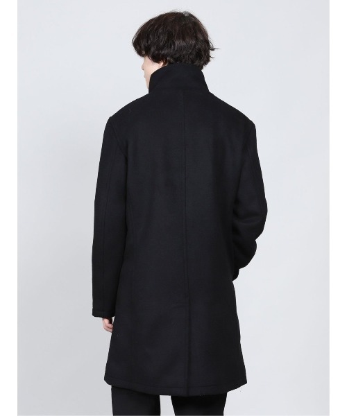 SHELLAC(シェラック)の「シェラック/SHELLAC ウール混 スタンドZIPコート(ステンカラーコート・メンズ・ブラック・LARGE/MEDIUM)」の10枚目の写真