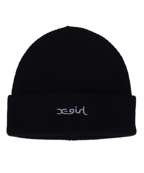 X-girl（エックスガール）の「MILLS LOGO KNIT CAP（ニットキャップ/ビーニー・レディース・ブラック/ピンク/ライトパープル・ONE SIZE）」の16枚目の写真