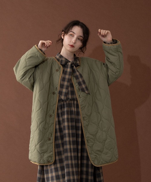 idem レースウールコート CLASSY.1月号掲載】WoolRever ロングコート （トレンチコート