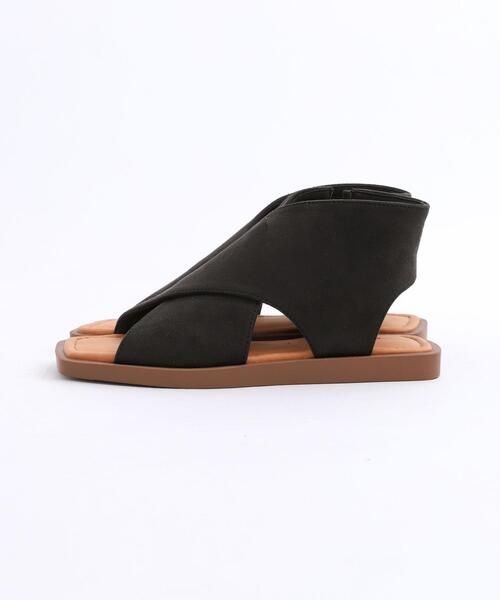 coen（コーエン）の「スクエアトゥクロスブーツサンダル（サンダル・レディース・ダークグレー/ベージュ・LARGE/MEDIUM/X-LARGE/SMALL）」の16枚目の写真