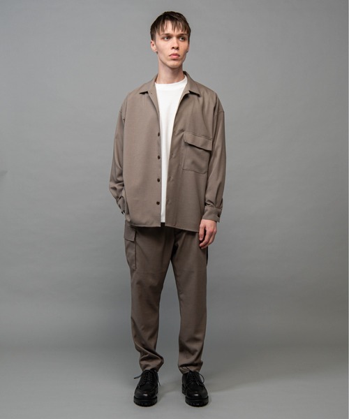 MR.OLIVE（ミスターオリーブ）の「ストレッチウェザークロス/テーパード カーゴ イージーパンツ（カーゴパンツ・メンズ・アイボリー/ブラック/カーキ・SMALL/MEDIUM/LARGE）」の8枚目の写真