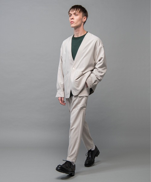 MR.OLIVE（ミスターオリーブ）の「ストレッチウェザークロス/テーパード カーゴ イージーパンツ（カーゴパンツ・メンズ・アイボリー/ブラック/カーキ・SMALL/MEDIUM/LARGE）」の11枚目の写真