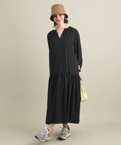 BEAUTY&YOUTH UNITED ARROWS（ビューティーアンドユースユナイテッドアローズ）の「BY ピンタックギャザー ワンピース -ウォッシャブル- ∴（ワンピース・レディース・ブラック/ピンク/ナチュラル・FREE）」の11枚目の写真