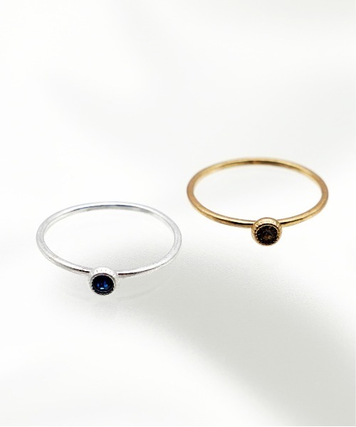 SIGNAL(シグナル)の「【SIGNAL/シグナル】Gem Ring / ジェムリング(リング・レディース・シルバー/ゴールド・#10)」の9枚目の写真