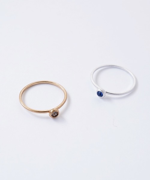 SIGNAL(シグナル)の「【SIGNAL/シグナル】Gem Ring / ジェムリング(リング・レディース・シルバー/ゴールド・#10)」の21枚目の写真