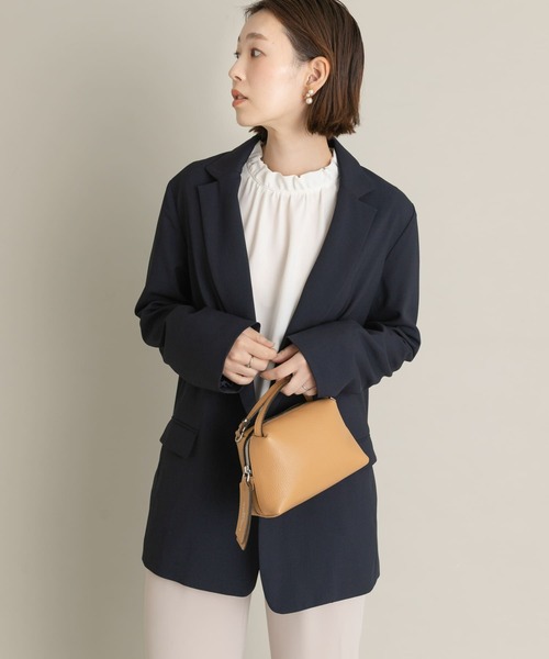 F by ROSSO（エフバイロッソ）の「F by ROSSO　オーバーテーラードジャケット（テーラードジャケット・レディース・ネイビー/グレー系その他・38/36）」の9枚目の写真