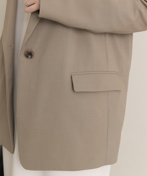 F by ROSSO（エフバイロッソ）の「F by ROSSO　オーバーテーラードジャケット（テーラードジャケット・レディース・ネイビー/グレー系その他・38/36）」の17枚目の写真