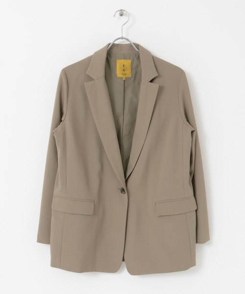 F by ROSSO（エフバイロッソ）の「F by ROSSO　オーバーテーラードジャケット（テーラードジャケット・レディース・ネイビー/グレー系その他・38/36）」の11枚目の写真