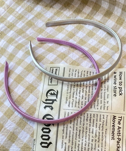 WEGO(ウィゴー)の「WEGO/【2点セット】サテン細カチューシャ(カチューシャ・レディース・その他1/その他2/その他3/その他4・FREE)」の2枚目の写真