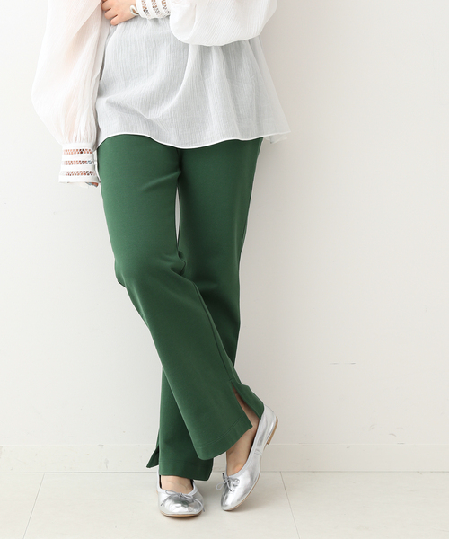 IENA（イエナ）の「プレミアム天竺セミフレアパンツ（その他パンツ・レディース・ベージュ/グリーン/ネイビー/ピンク・36/38/40）」の22枚目の写真