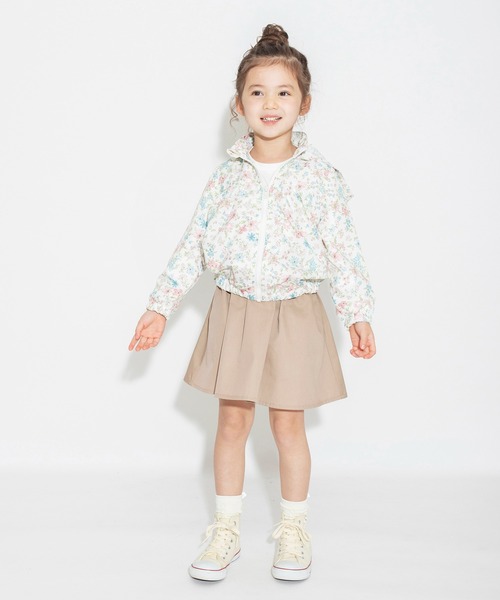 BRANSHES(ブランシェス)の「【撥水加工】花柄ウィンドブレーカー(ナイロンジャケット・キッズ・オフホワイト/ラベンダー・90cm/100cm/110cm/120cm/130cm/140cm/150cm)」の10枚目の写真