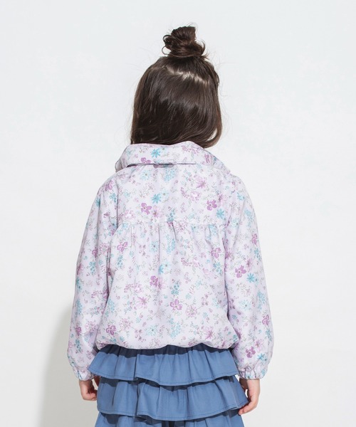 BRANSHES(ブランシェス)の「【撥水加工】花柄ウィンドブレーカー(ナイロンジャケット・キッズ・オフホワイト/ラベンダー・90cm/100cm/110cm/120cm/130cm/140cm/150cm)」の18枚目の写真