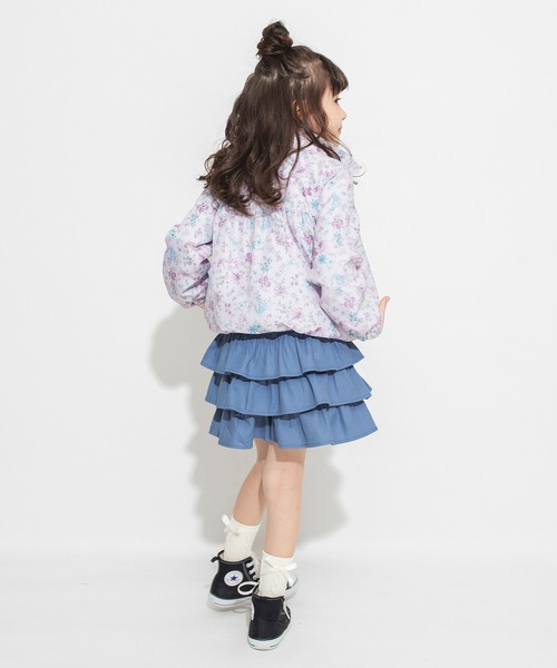 BRANSHES(ブランシェス)の「【撥水加工】花柄ウィンドブレーカー(ナイロンジャケット・キッズ・オフホワイト/ラベンダー・90cm/100cm/110cm/120cm/130cm/140cm/150cm)」の12枚目の写真